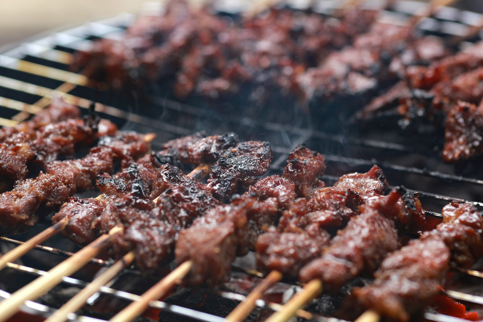 Satay or Sate food background